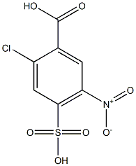 2-Chloro-5-nitro-4-sulfobenzoic acid Struktur