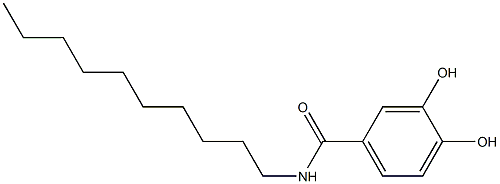 N-Decyl-3,4-dihydroxybenzamide Struktur