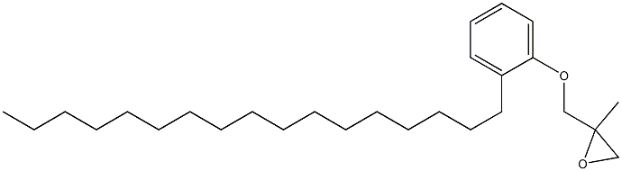 2-Heptadecylphenyl 2-methylglycidyl ether Struktur