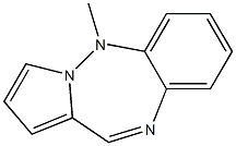 5-Methyl-5H-pyrrolo[1,2-b][1,2,5]benzotriazepine Struktur