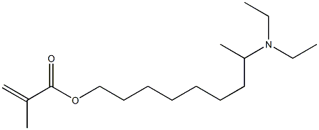 Methacrylic acid 8-(diethylamino)nonyl ester Struktur