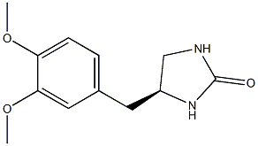 (4S)-4-(3,4-Dimethoxybenzyl)-2-imidazolidinone Struktur