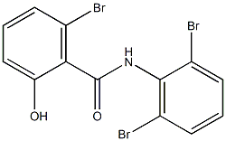 2',6,6'-Tribromo-2-hydroxybenzanilide Struktur