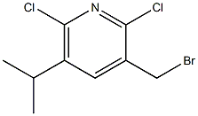 2,6-Dichloro-3-(bromomethyl)-5-isopropylpyridine Struktur