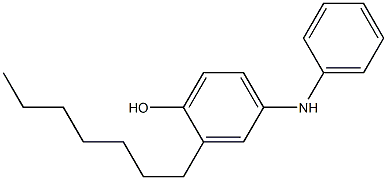 3-Heptyl[iminobisbenzen]-4-ol Struktur