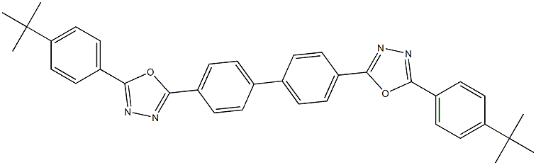 2,2'-(Biphenyl-4,4'-diyl)bis[5-(4-tert-butylphenyl)-1,3,4-oxadiazole] Struktur