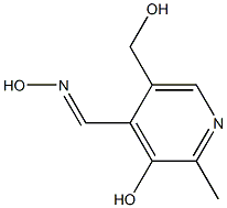 3-Hydroxy-5-(hydroxymethyl)-2-methyl-4-pyridinecarbaldehyde oxime Struktur