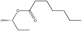 (+)-Heptanoic acid (S)-sec-butyl ester Struktur