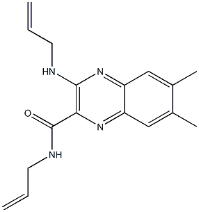 6,7-Dimethyl-3-(allylamino)-N-allylquinoxaline-2-carboxamide Struktur