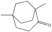 1,5-Dimethylbicyclo[3.2.2]nonan-2-one Struktur