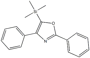 2,4-Diphenyl-5-(trimethylsilyl)oxazole Struktur