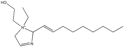 1-Ethyl-1-(2-hydroxyethyl)-2-(1-nonenyl)-3-imidazoline-1-ium Struktur