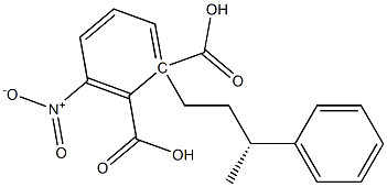 (-)-3-Nitrophthalic acid hydrogen 1-[(R)-3-phenylbutyl] ester Struktur