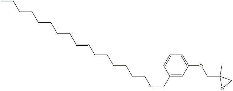 3-(9-Octadecenyl)phenyl 2-methylglycidyl ether Struktur