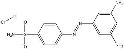 4-(3,5-Diaminophenylazo)benzenesulfonamide hydrochloride Struktur