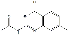 N-[(3,4-Dihydro-7-methyl-4-oxoquinazolin)-2-yl]acetamide Struktur