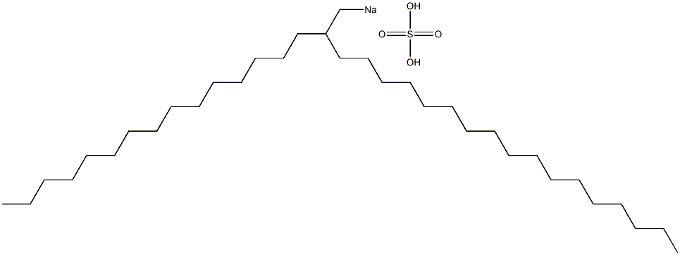 Sulfuric acid 2-pentadecylnonadecyl=sodium salt Struktur