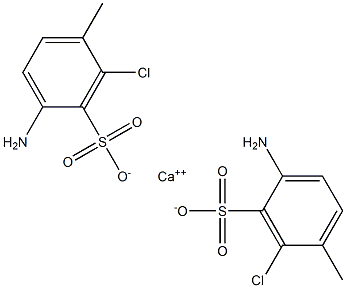 Bis(2-amino-6-chloro-5-methylbenzenesulfonic acid)calcium salt Struktur