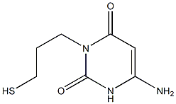 6-Amino-3-(3-mercaptopropyl)pyrimidine-2,4(1H,3H)-dione Struktur