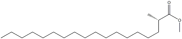 [S,(+)]-2-Methylstearic acid methyl ester Struktur