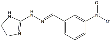 1-(2-Imidazolin-2-yl)-2-[(3-nitrophenyl)methylene]hydrazine Struktur