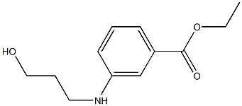 3-[(3-Hydroxypropyl)amino]benzoic acid ethyl ester Struktur