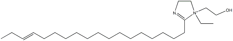 1-Ethyl-1-(2-hydroxyethyl)-2-(15-octadecenyl)-2-imidazoline-1-ium Struktur