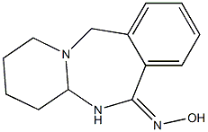 1,2,3,4,4a,5-Hexahydropyrido[1,2-b][2,4]benzodiazepin-6(11H)-one oxime Struktur