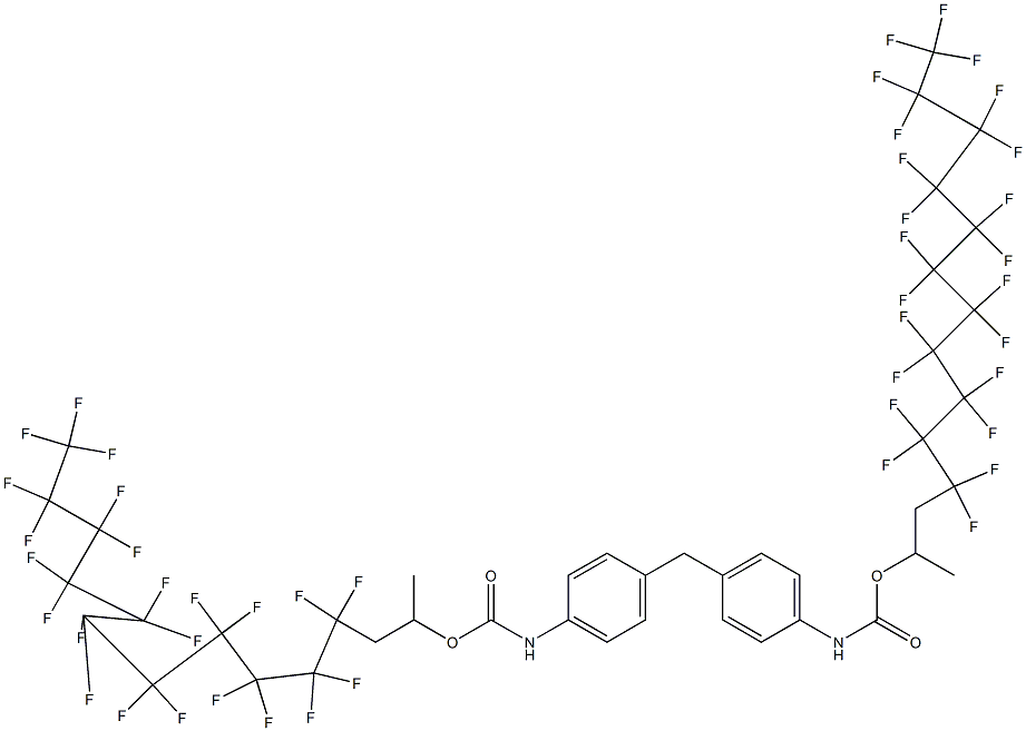 4,4'-Methylenebis[N-[1-methyl-2-(tricosafluoroundecyl)ethyl]oxycarbonylaniline] Struktur