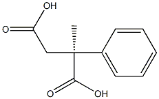 [S,(-)]-2-Methyl-2-phenylsuccinic acid Struktur