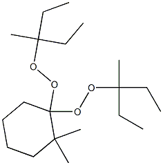 2,2-Dimethyl-1,1-bis(1-ethyl-1-methylpropylperoxy)cyclohexane Struktur