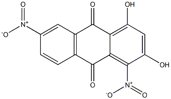 1,3-Dihydroxy-4,7-dinitroanthraquinone Struktur