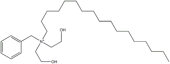 N-Heptadecyl-N,N-bis(2-hydroxyethyl)benzenemethanaminium Struktur