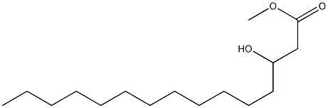 3-Hydroxypentadecanoic acid methyl ester Struktur