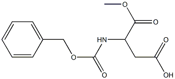 3-Benzyloxycarbonylamino-3-(methoxycarbonyl)propionic acid Struktur