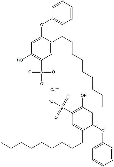 Bis(5-hydroxy-2-nonyl[oxybisbenzene]-4-sulfonic acid)calcium salt Struktur