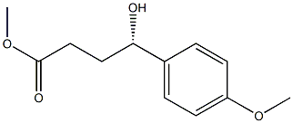 (S)-4-Hydroxy-4-(4-methoxyphenyl)butyric acid methyl ester Struktur