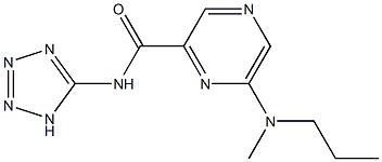 N-(1H-Tetrazol-5-yl)-6-[methyl(propyl)amino]pyrazine-2-carboxamide Struktur