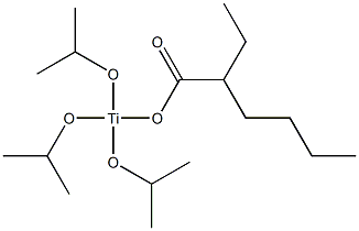 (2-Ethylhexanoyloxy)triisopropoxytitanium(IV) Struktur