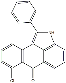 1-Phenyl-7-chloronaphth[1,2,3-cd]indol-6(2H)-one Struktur