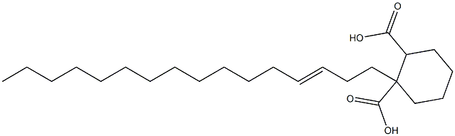 Cyclohexane-1,2-dicarboxylic acid hydrogen 1-(3-hexadecenyl) ester Struktur