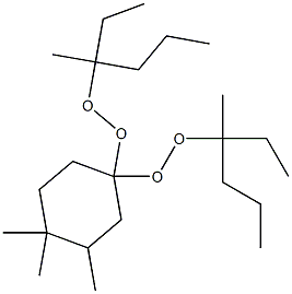 3,4,4-Trimethyl-1,1-bis(1-ethyl-1-methylbutylperoxy)cyclohexane Struktur