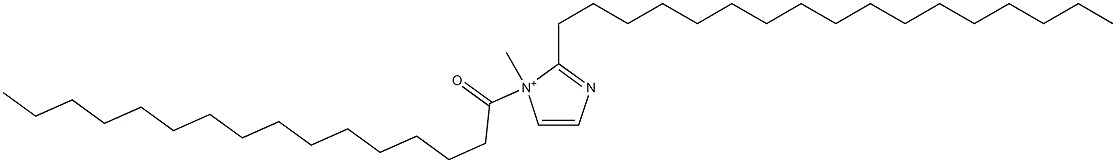 2-Heptadecyl-1-methyl-1-hexadecanoyl-1H-imidazol-1-ium Struktur