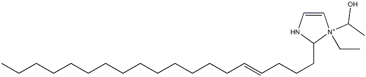 1-Ethyl-1-(1-hydroxyethyl)-2-(4-nonadecenyl)-4-imidazoline-1-ium Struktur