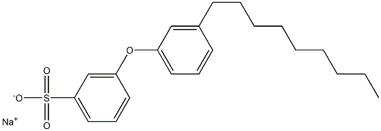 3-(3-Nonylphenoxy)benzenesulfonic acid sodium salt Struktur