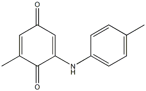 2-Methyl-6-[(4-methylphenyl)amino]-1,4-benzoquinone Struktur