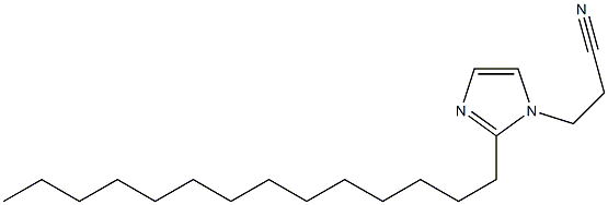 1-(2-Cyanoethyl)-2-tetradecyl-1H-imidazole Struktur