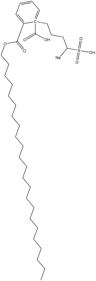 Phthalic acid 1-tricosyl 2-(4-sodiosulfobutyl) ester Struktur