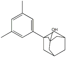 3-Hydroxy-1-(3,5-dimethylphenyl)adamantane Struktur