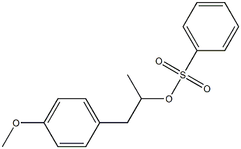 Benzenesulfonic acid 1-methyl-2-(4-methoxyphenyl)ethyl ester Struktur